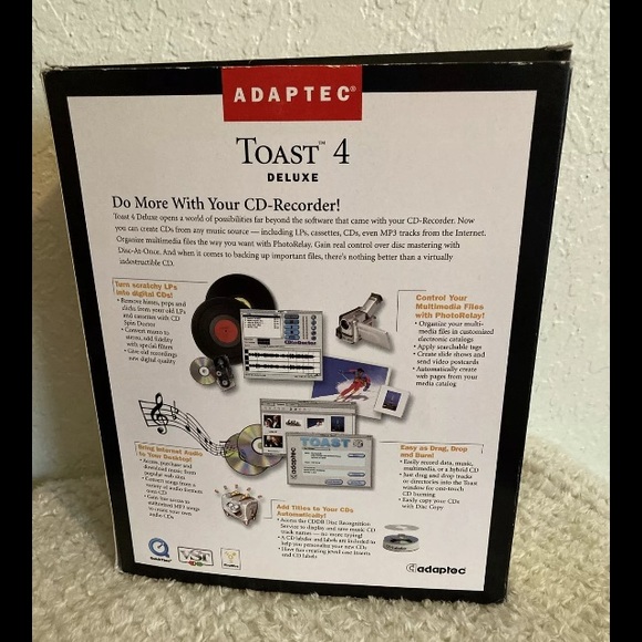 Adaptec Toast 4 Deluxe Software for Mac Big Box CD Recording - Picture 11 of 13